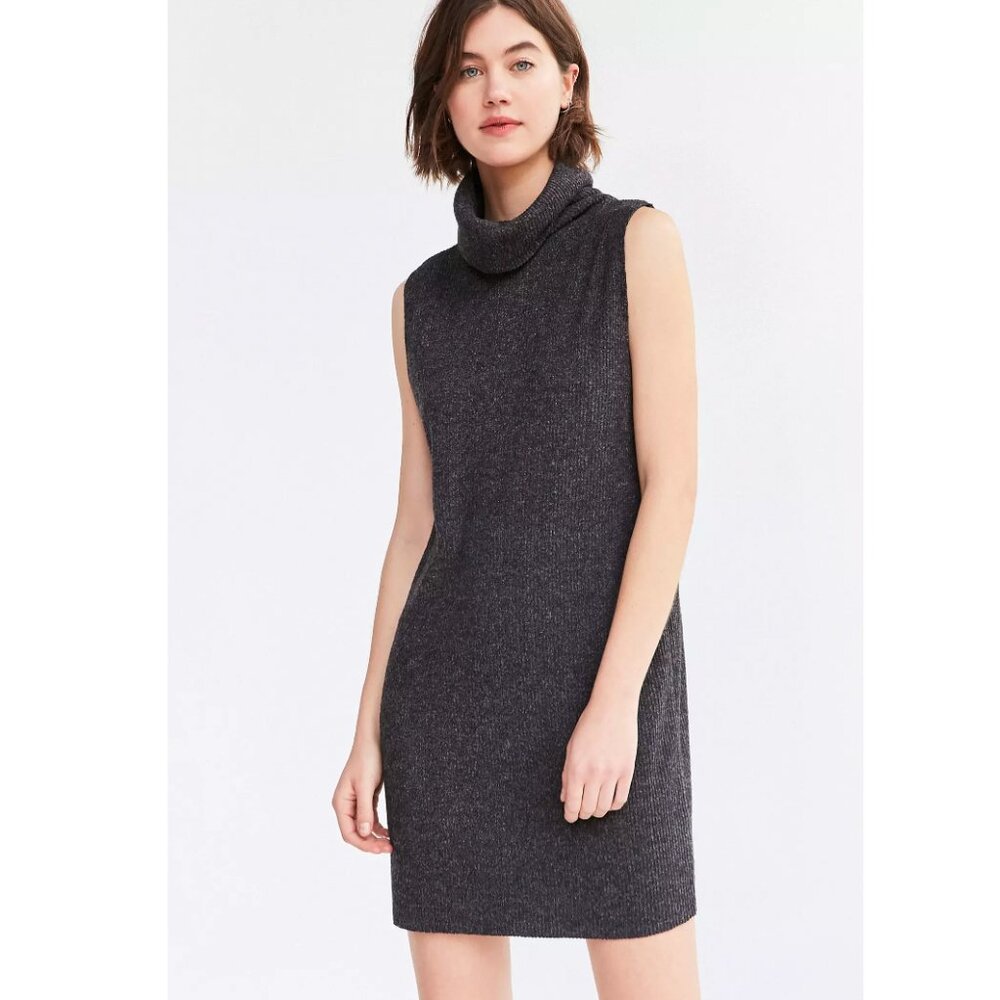 Silence + Noise Cozy Turtleneck Mini Dress